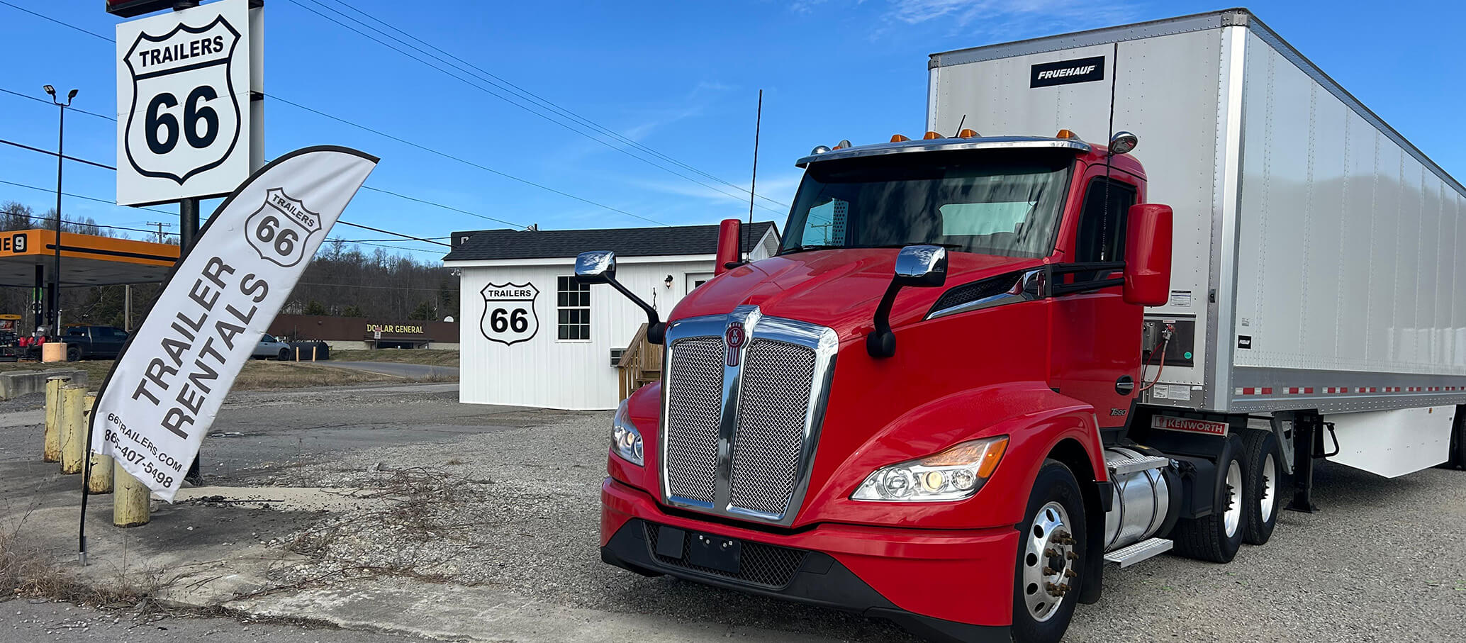 truck and sign